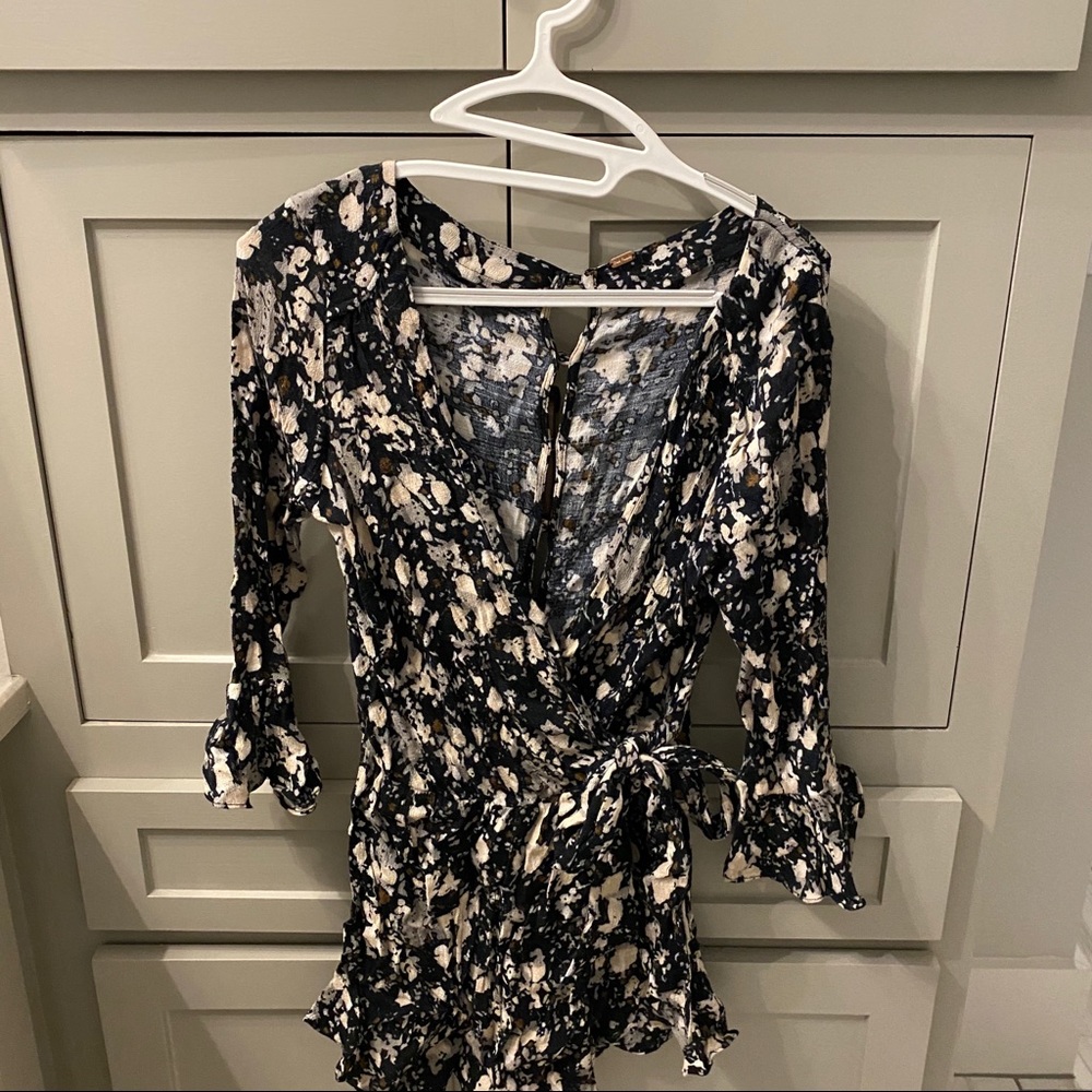Floral print romper